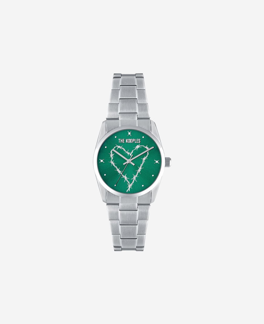 The Kooples MIXTE SILVER montre heart wire argentée