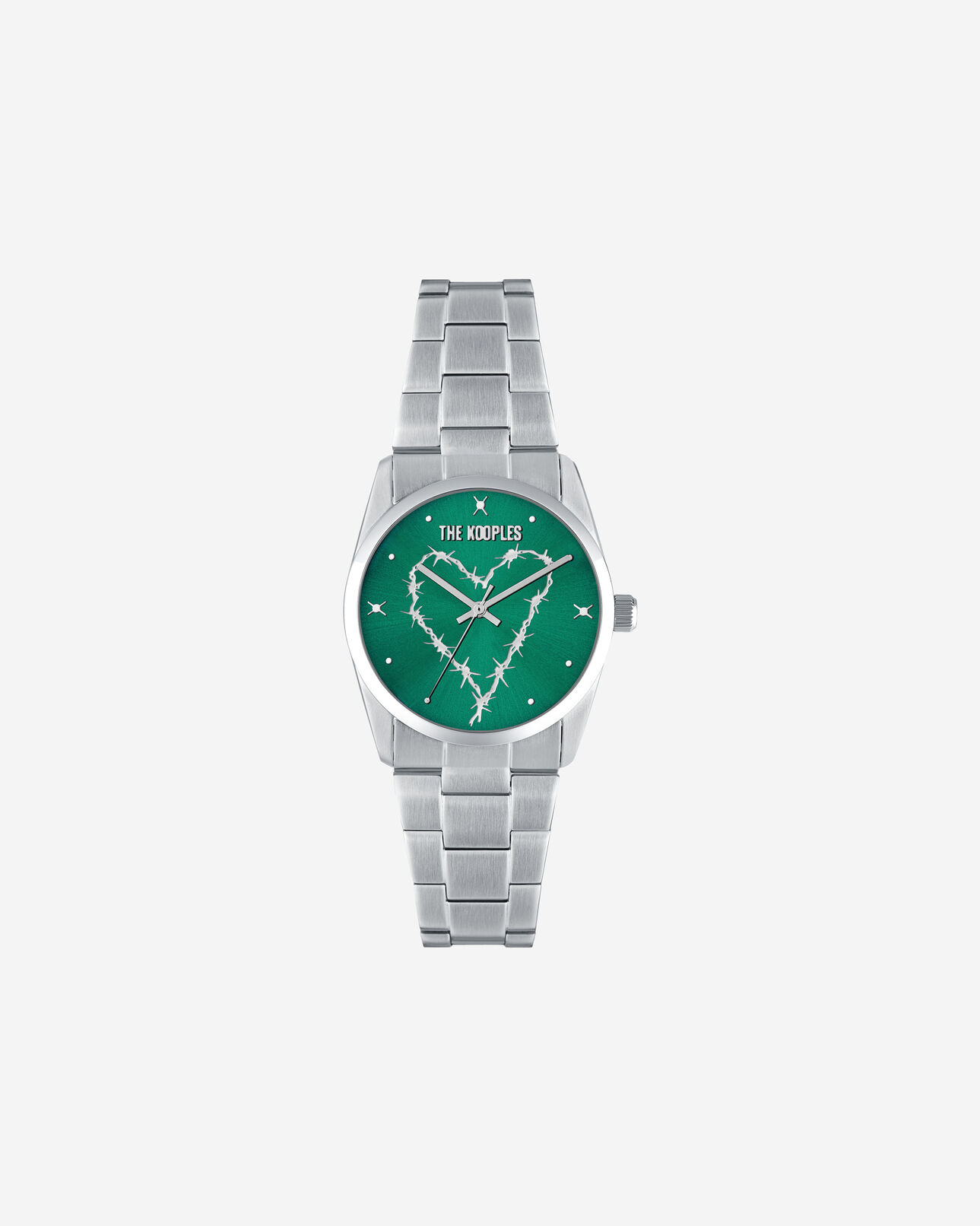 The Kooples MIXED SILVER silver heart wire watch