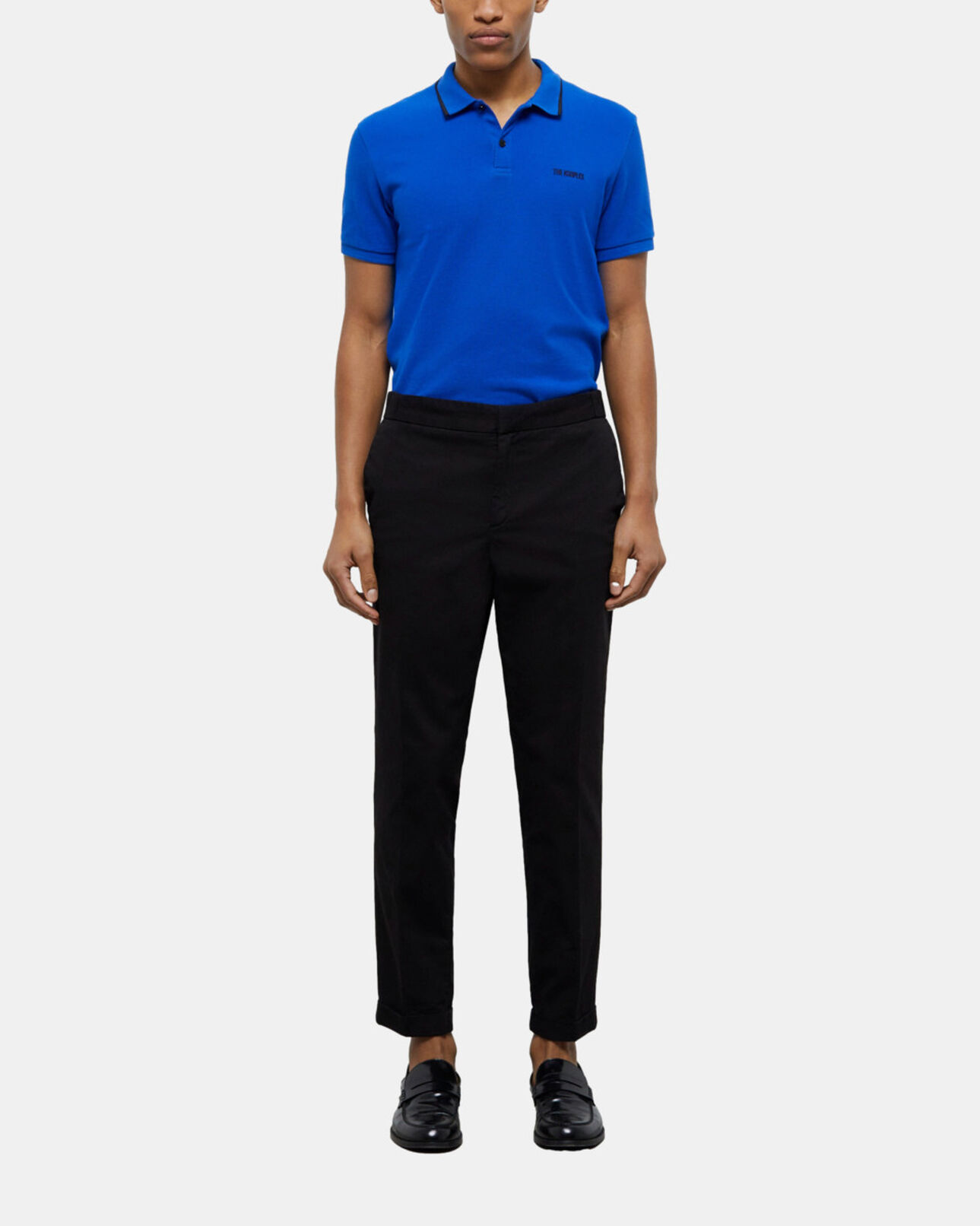The Kooples HOMME BLACK pantalon droit noir