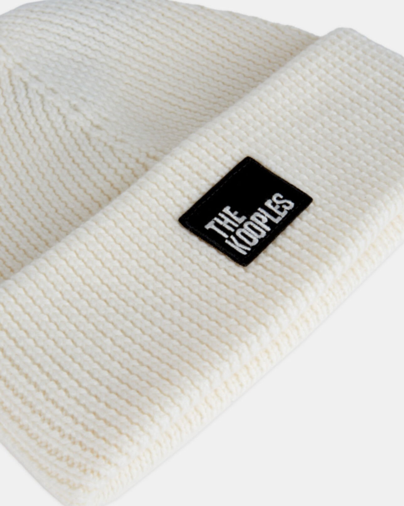 The Kooples MIXED ECRU ecru wool beanie