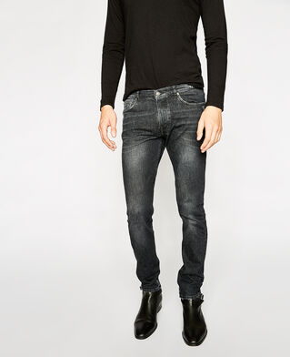 The Kooples MEN BLACK WASHED grey fit destroy jeans