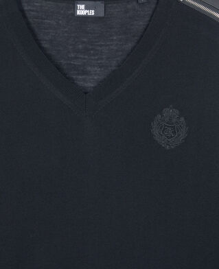 The Kooples DAMEN BLACK schwarzer pullover aus merinowolle