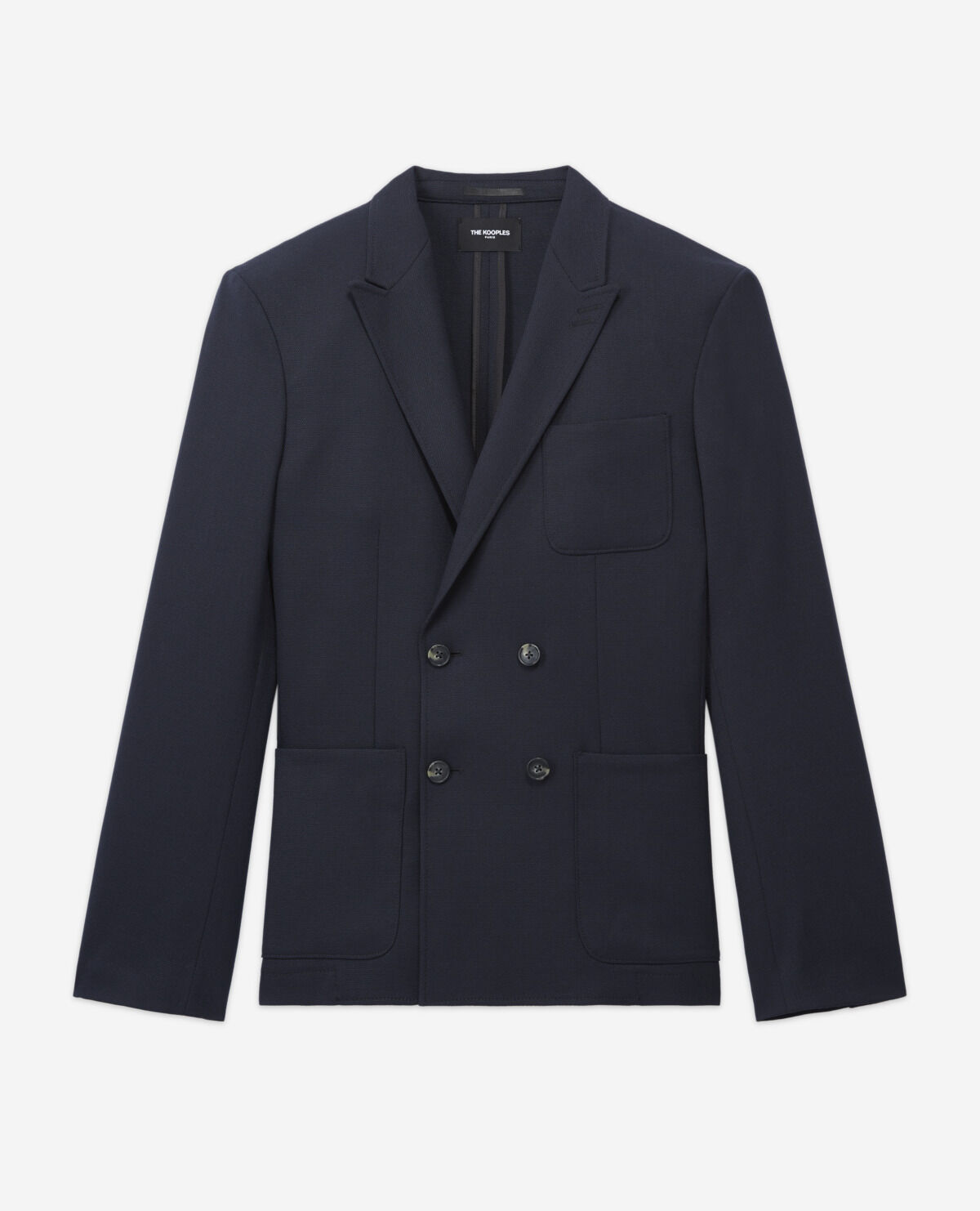 Navy double breasted blazer The Kooples US