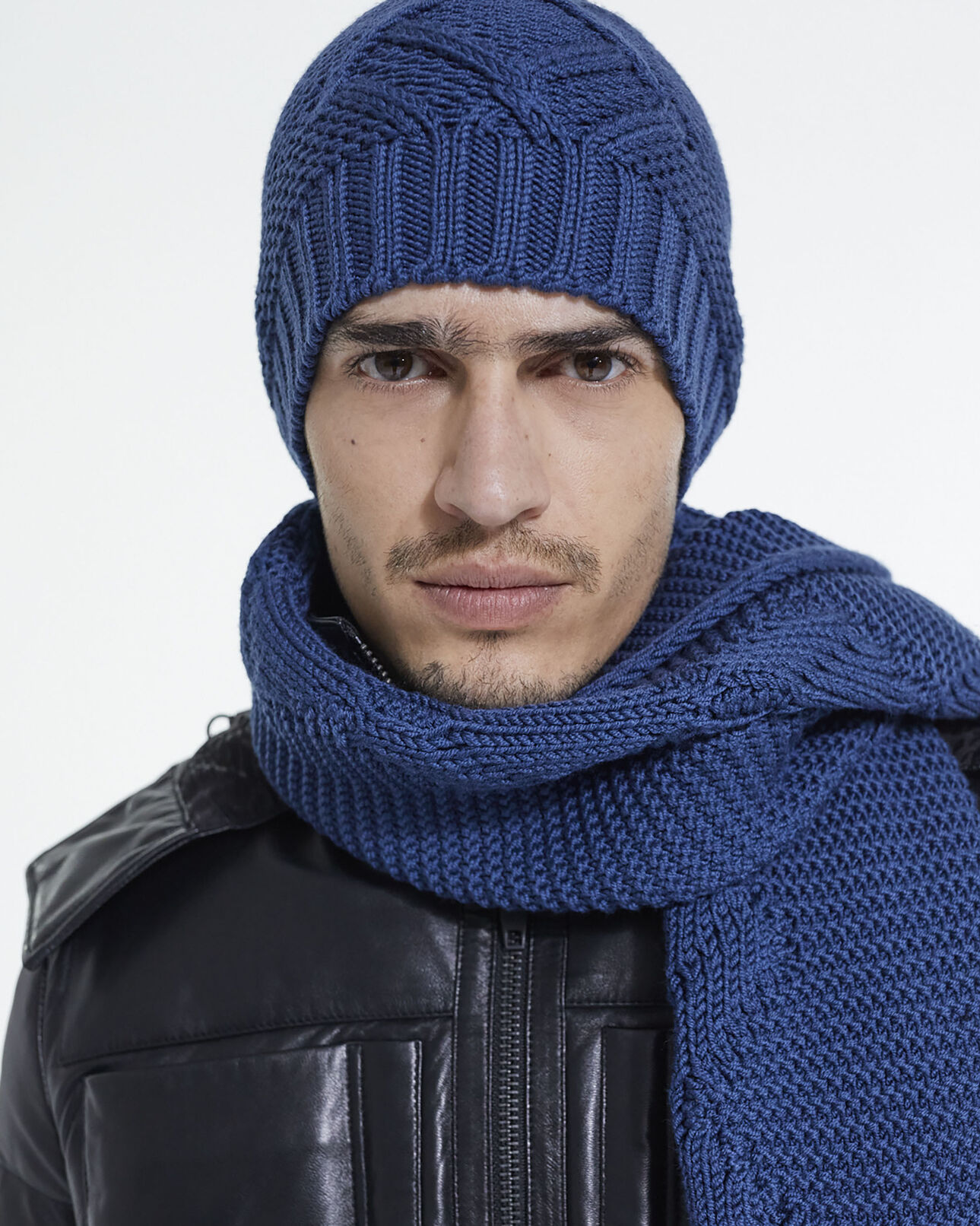 The Kooples MIXED BLUE blue wool beanie