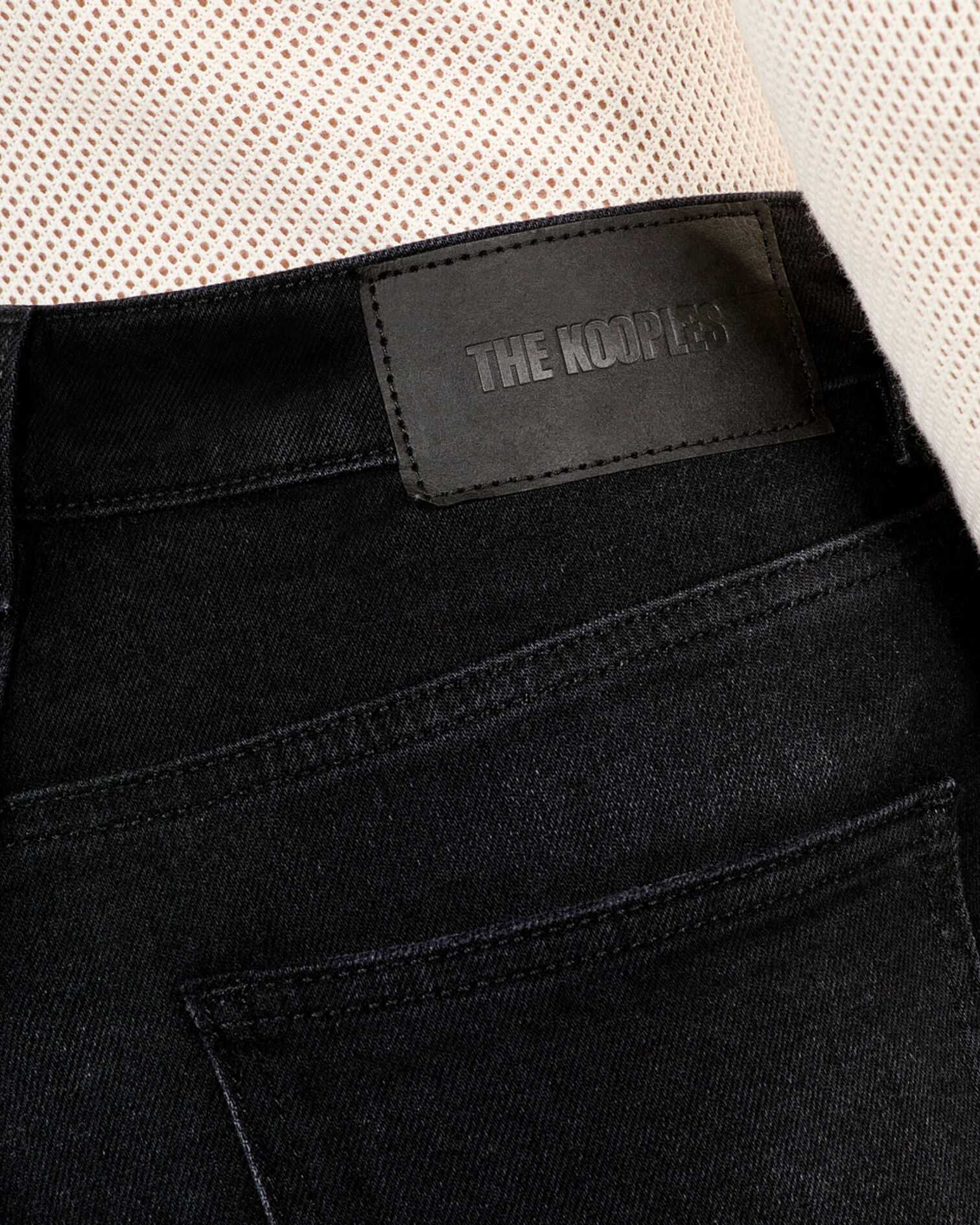 Jean flare noir, BLACK WASHED, hi-res image number null