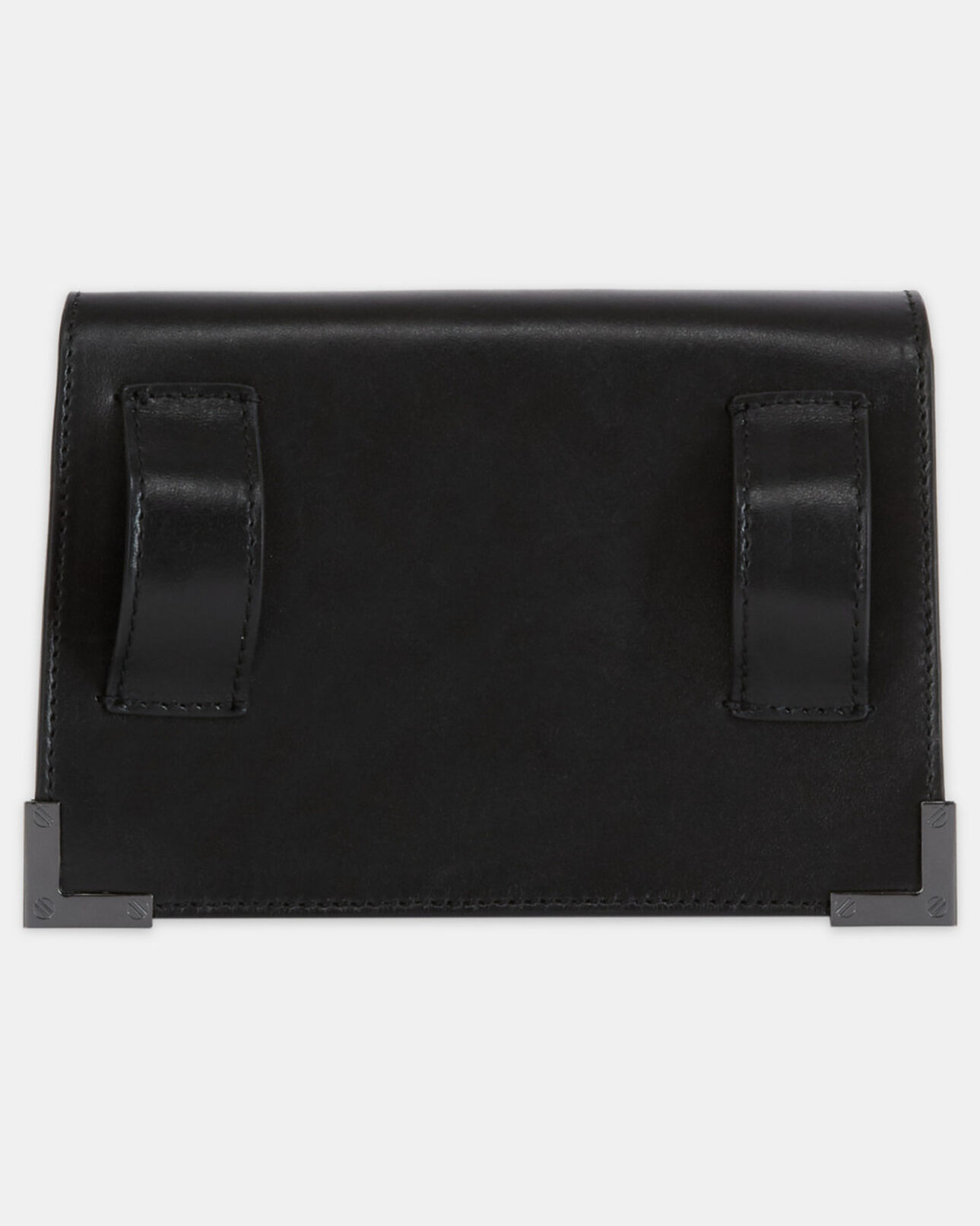 The Kooples FEMME BLACK emily belt en cuir noir