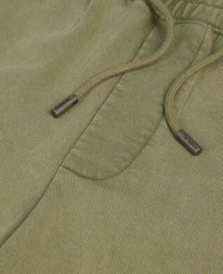 The Kooples HOMME KAKI GREY short en coton vert clair