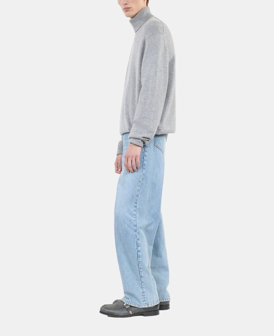 The Kooples HOMME MIDDLE GREY MEL pull en cachemire gris