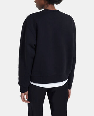 The Kooples WOMEN BLACK black screen print sweatshirt