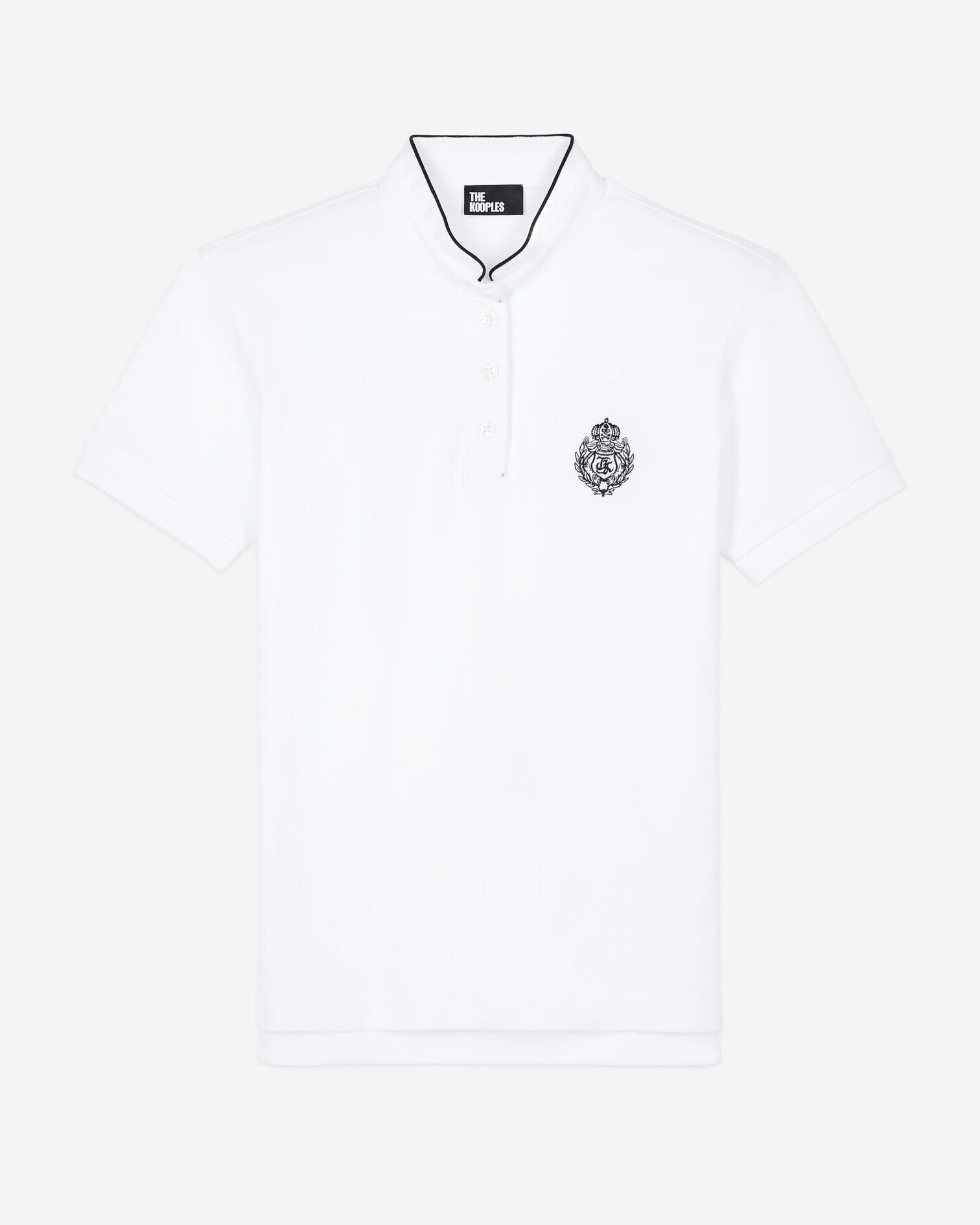 White piqué cotton polo t-shirt, WHITE, hi-res image number null