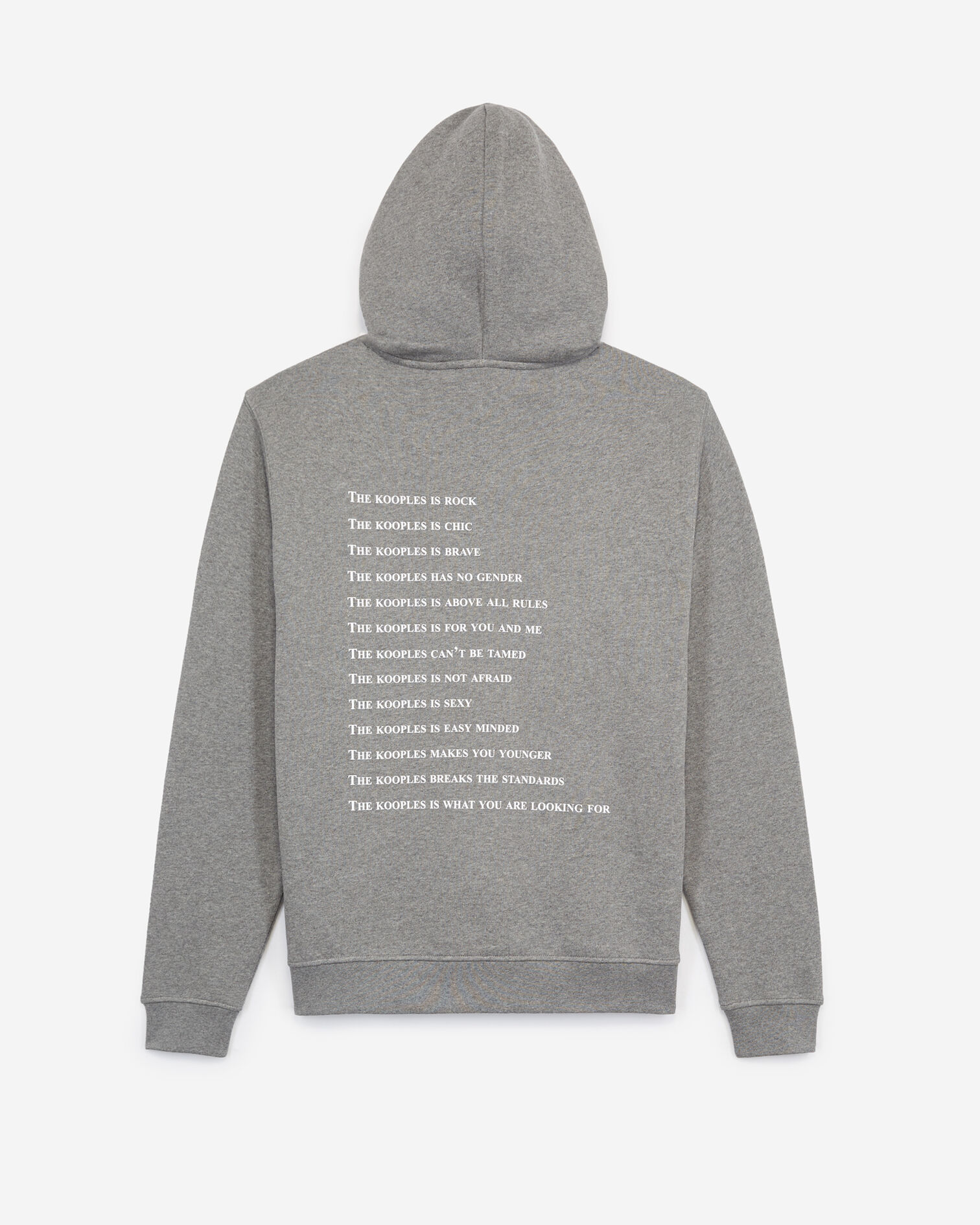 Sweat gris sérigraphie What is, MIDDLE GREY MELANGE, hi-res image number null