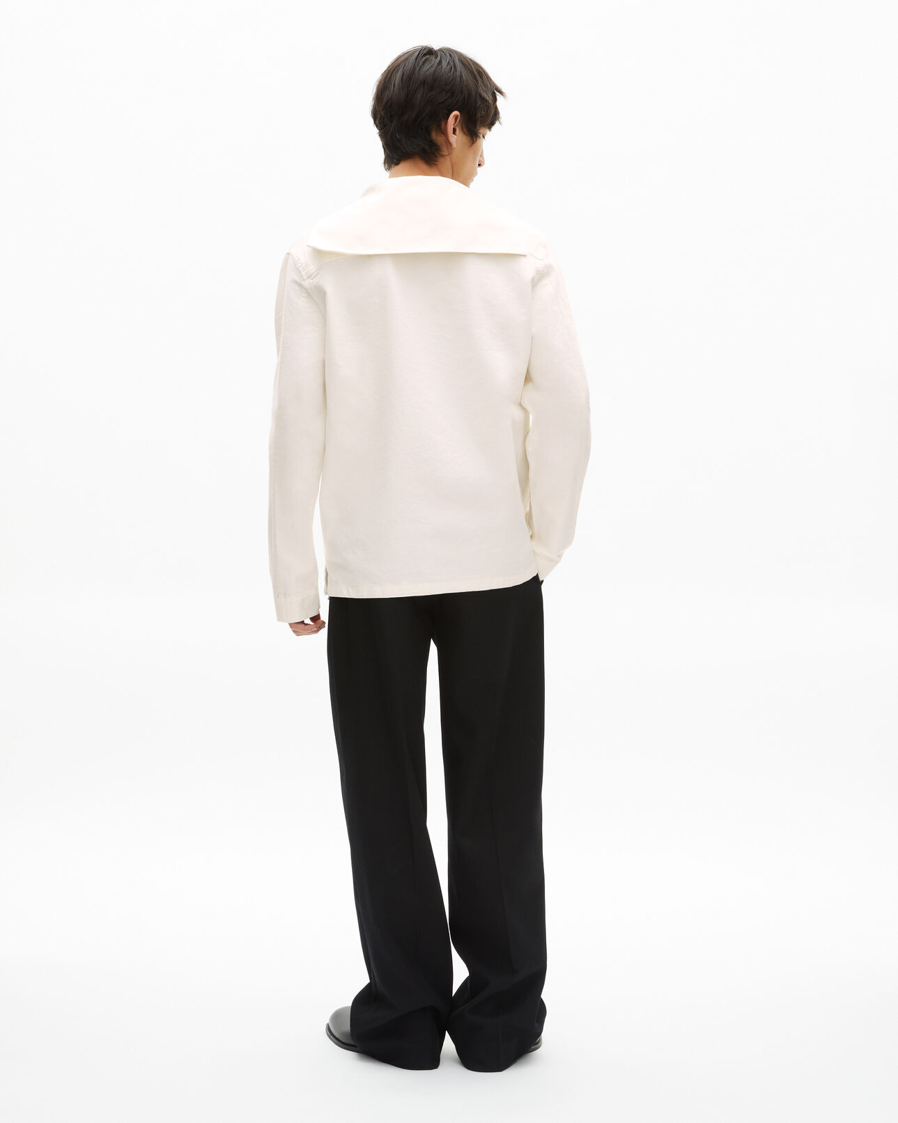 The Kooples MEN ECRU white shirt collar
