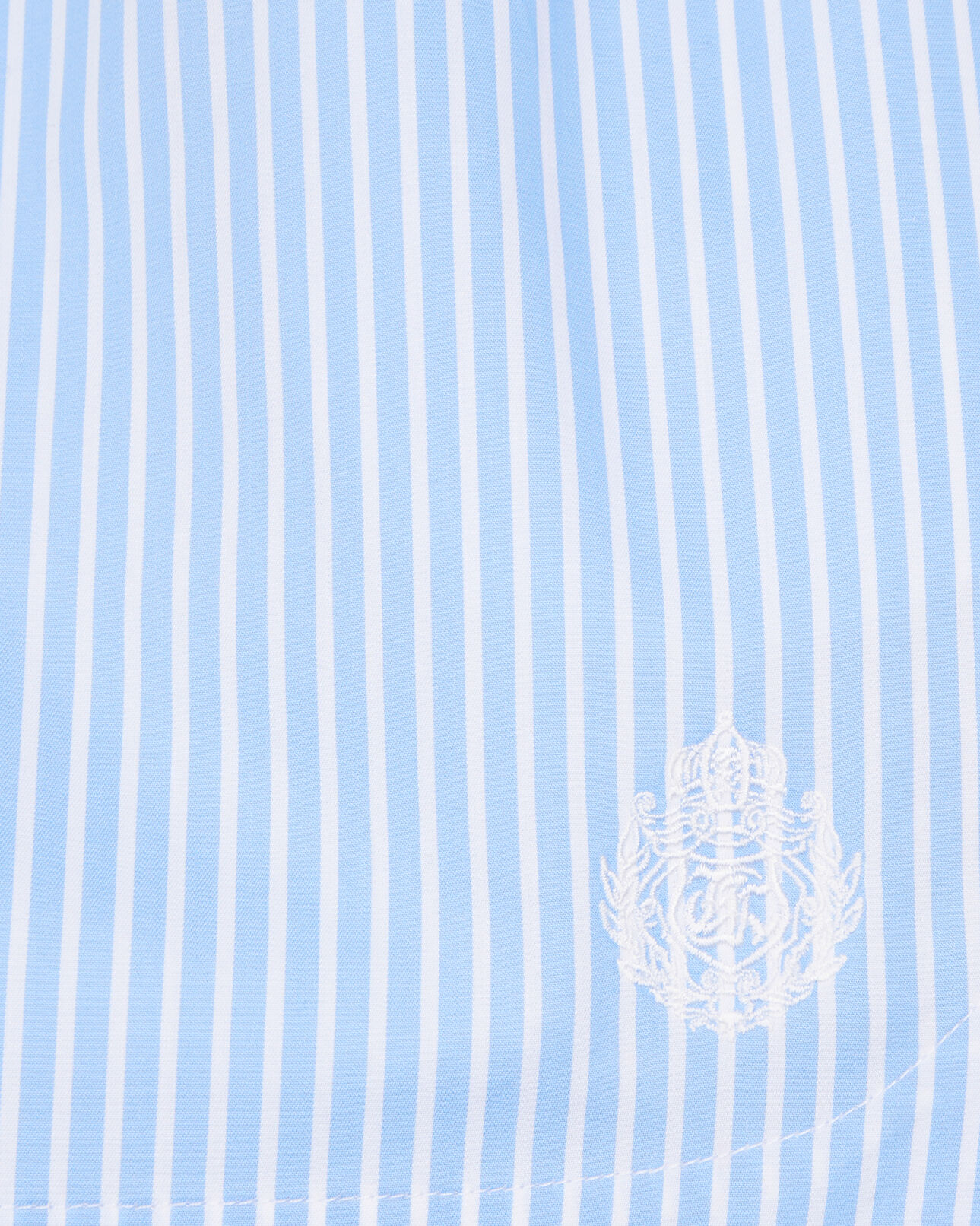 The Kooples WOMEN BLUE WHITE short striped skirt