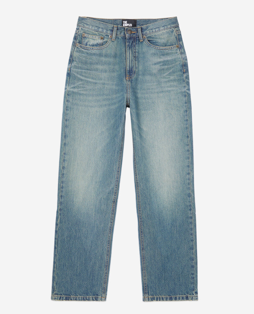 The Kooples FEMME USED RAPIECE jean boyfriend bleu