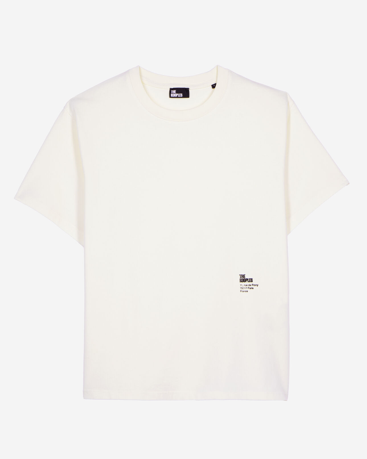 The Kooples WOMEN ECRU t-shirt with ecru screen printing