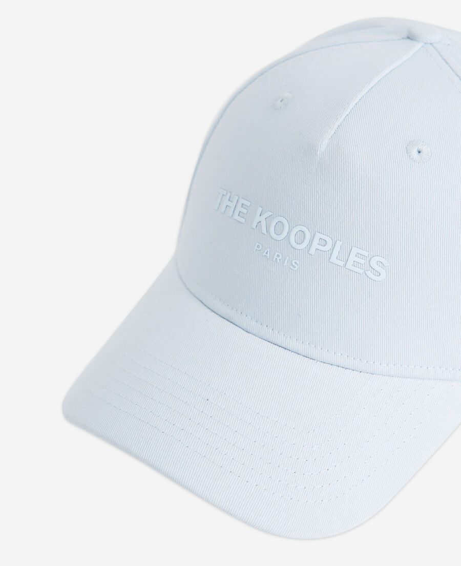 blue cap with logo