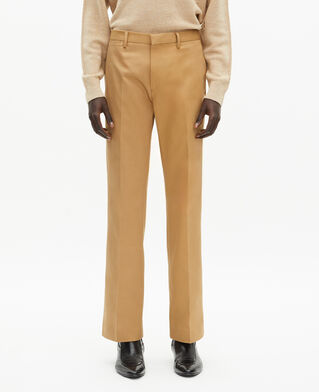 The Kooples HOMME CAMEL pantalon évasé camel