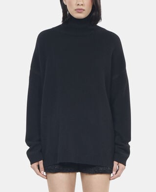 The Kooples FEMME BLACK pull en cachemire noir