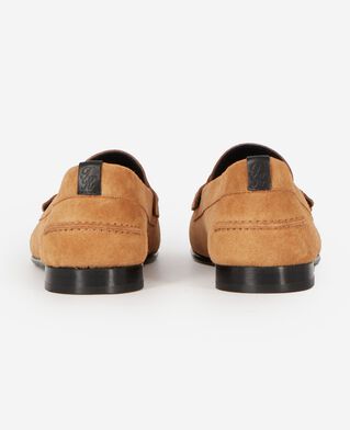 The Kooples F CARAMEL camel suede leather moccasins