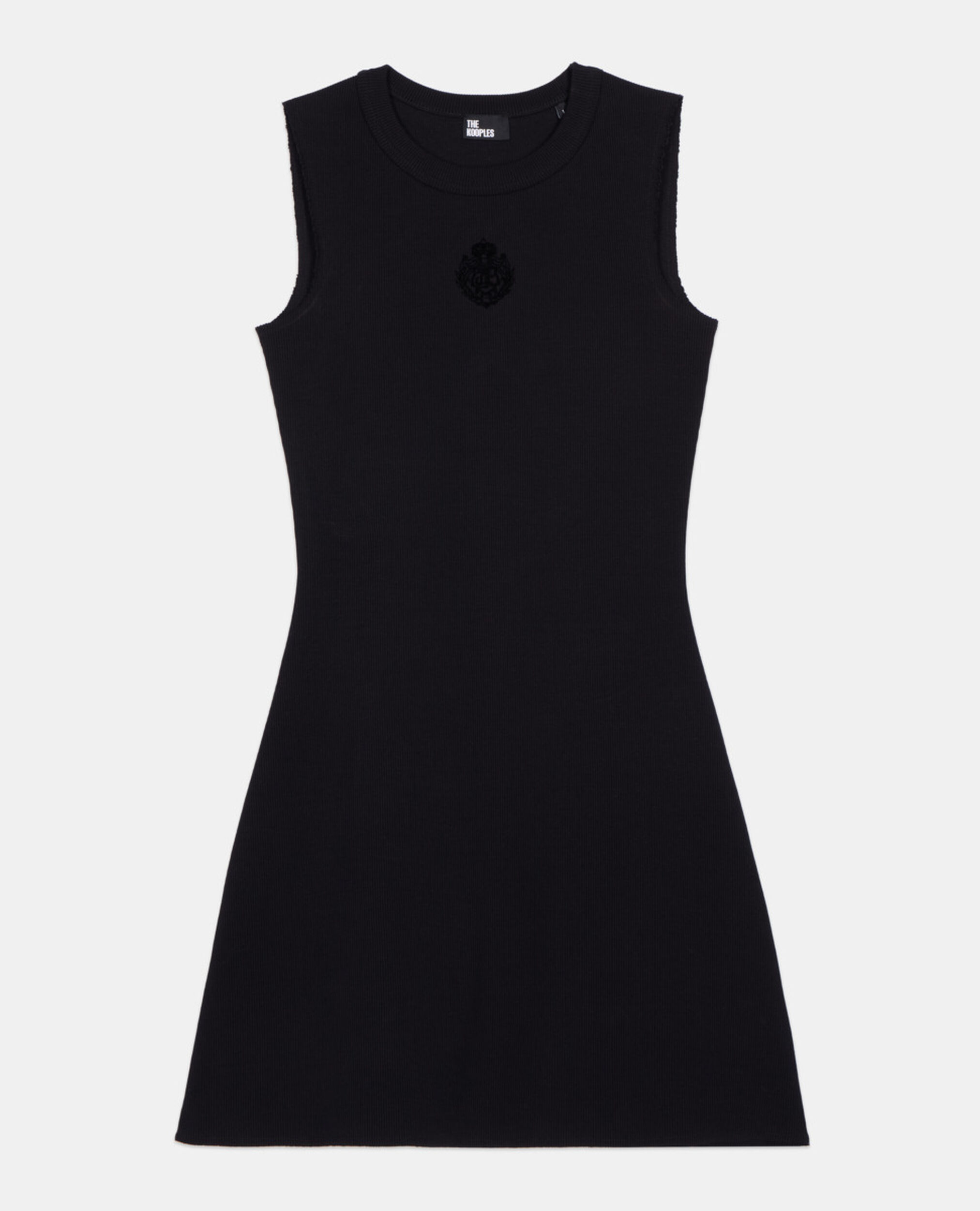 Black short Blazon dress, BLACK, hi-res image number null