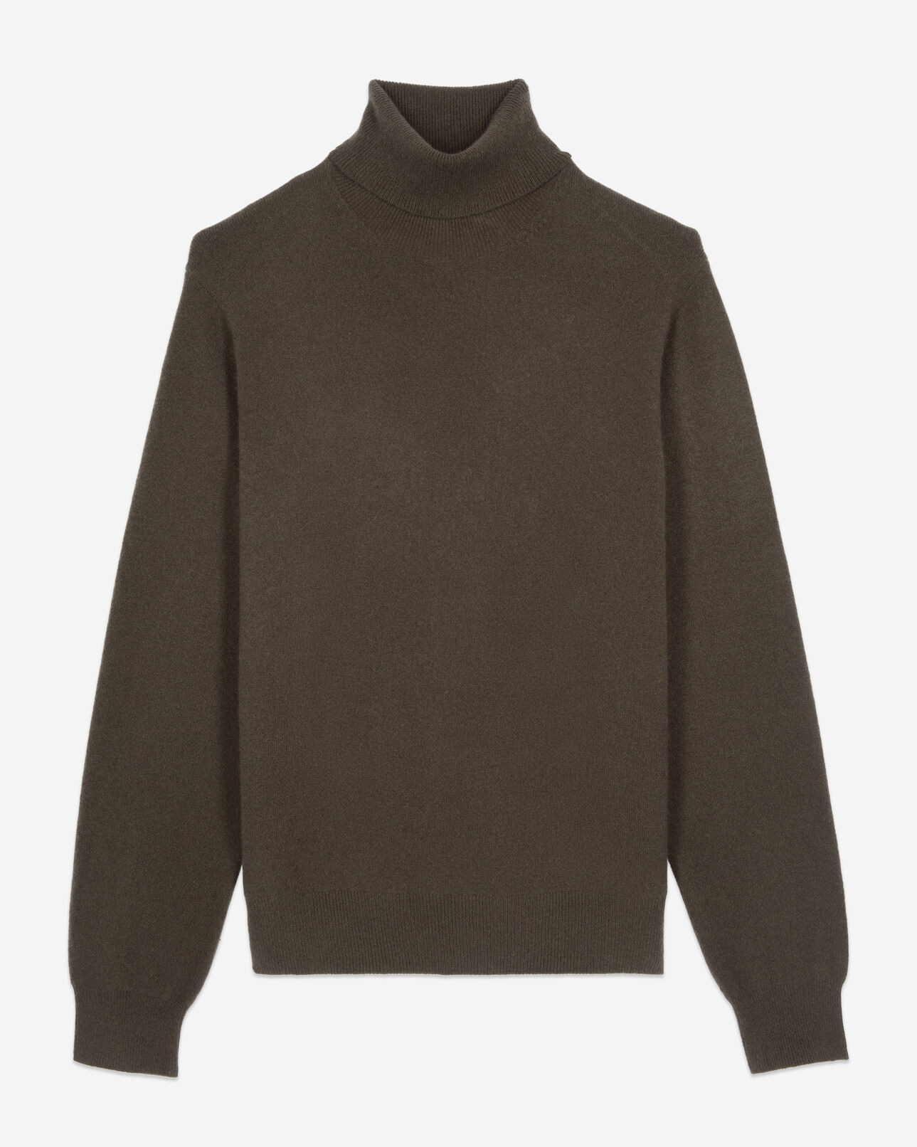 The Kooples HERREN KAKI khakifarbener pullover aus kaschmir
