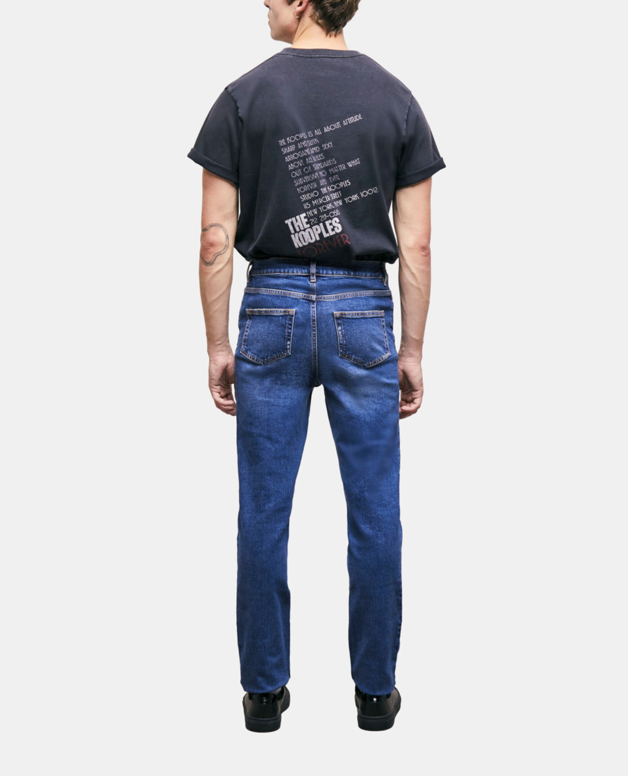 Blue slim-fit jeans, BLUE DENIM, hi-res image number null
