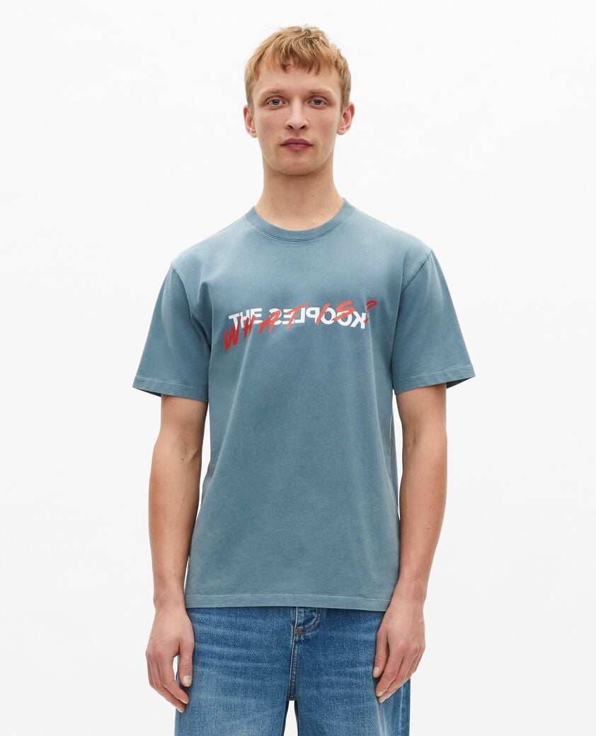 The Kooples HOMBRE BLUE GREY what is camiseta azul