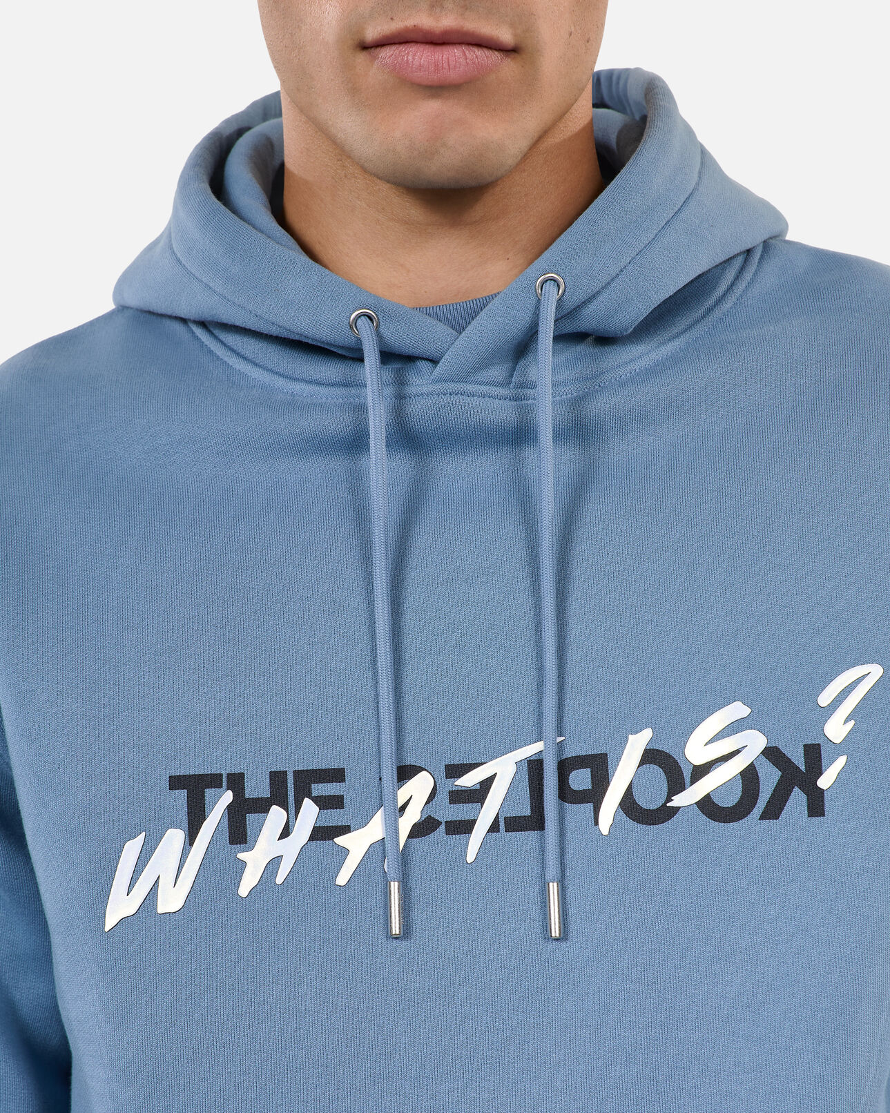 The Kooples HOMME STONE BLUE sweatshirt à capuche what is bleu
