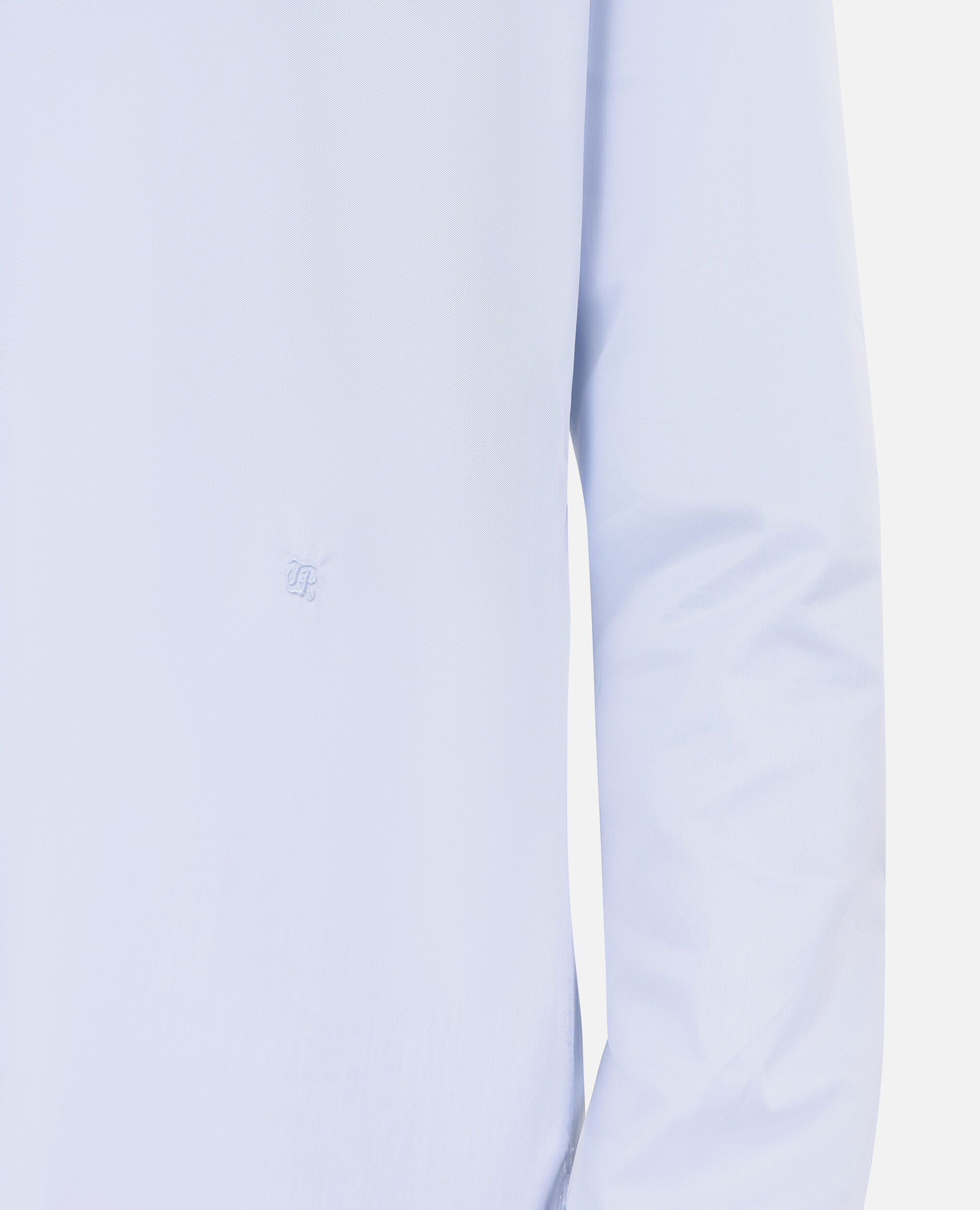 Sky blue cotton shirt with classic collar, LIGHT BLUE, hi-res image number null