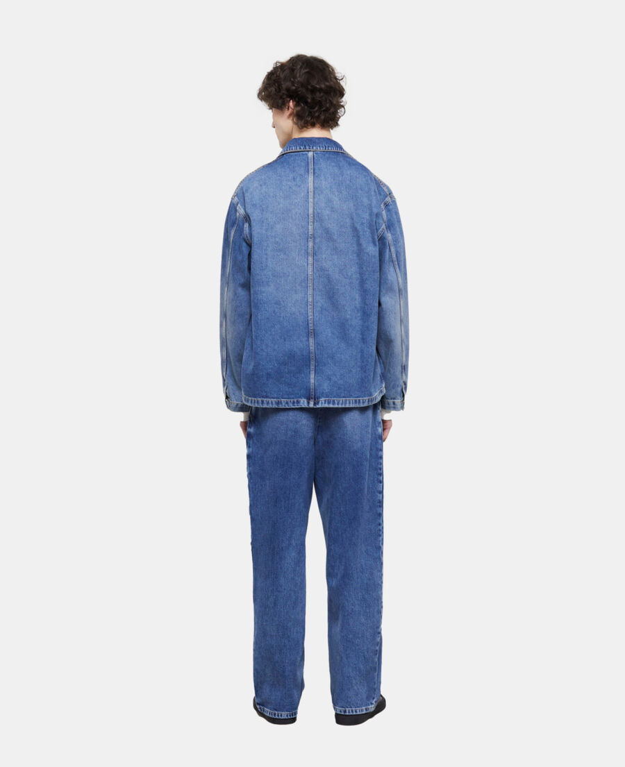 blue denim overshirt
