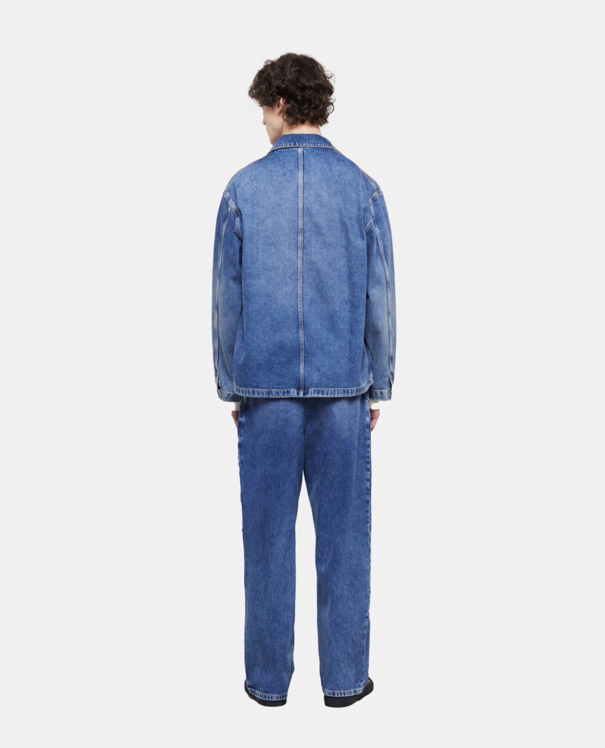 Blue denim overshirt, BLUE DENIM, hi-res image number null