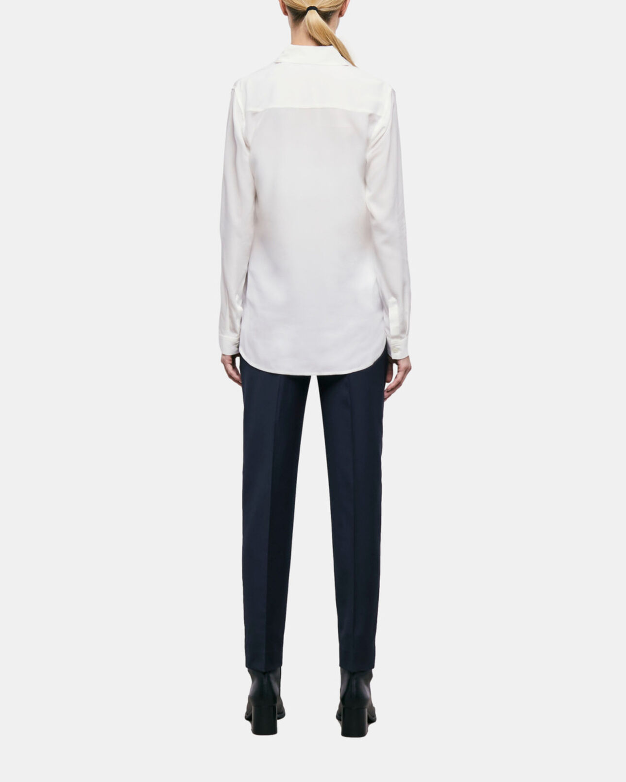 The Kooples WOMEN WHITE white silk shirt