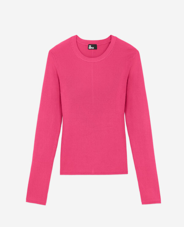 pull col rond rose