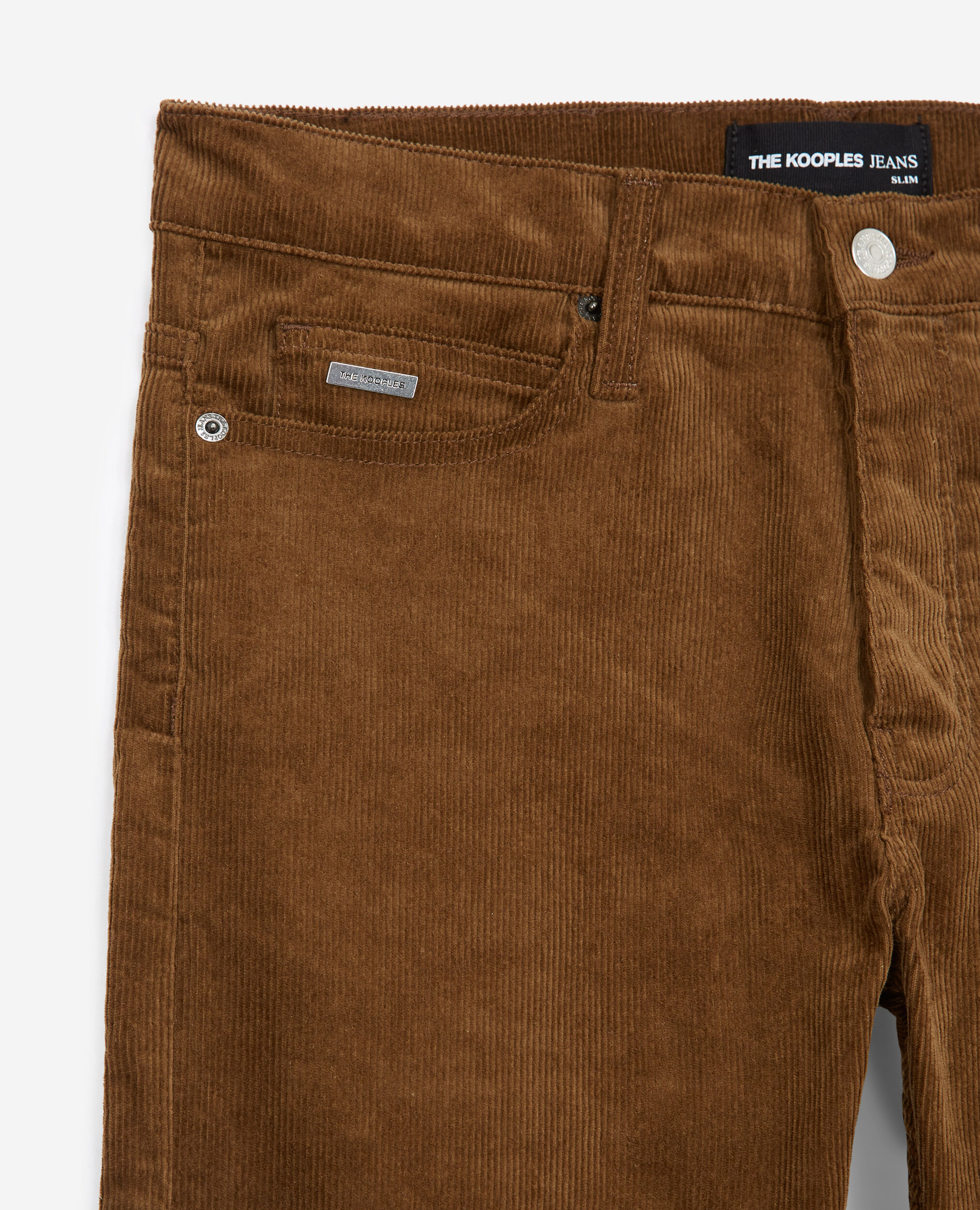 Ribbed brown velvet jeans, TABACCO, hi-res image number null