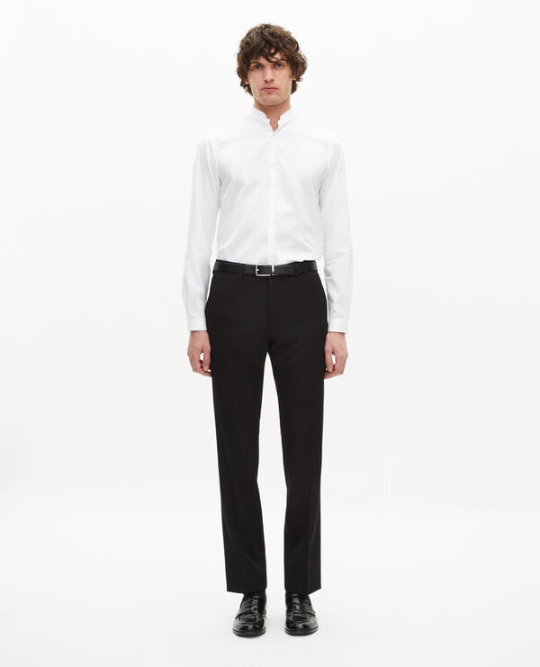 The Kooples MEN WHITE white shirt with officer collar