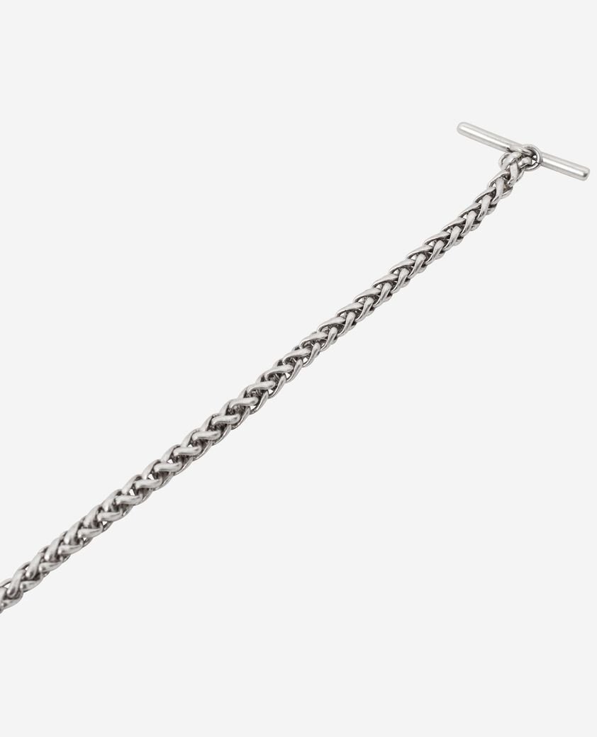 The Kooples HOMBRE SILVER pulsera de cadena de plata mediana