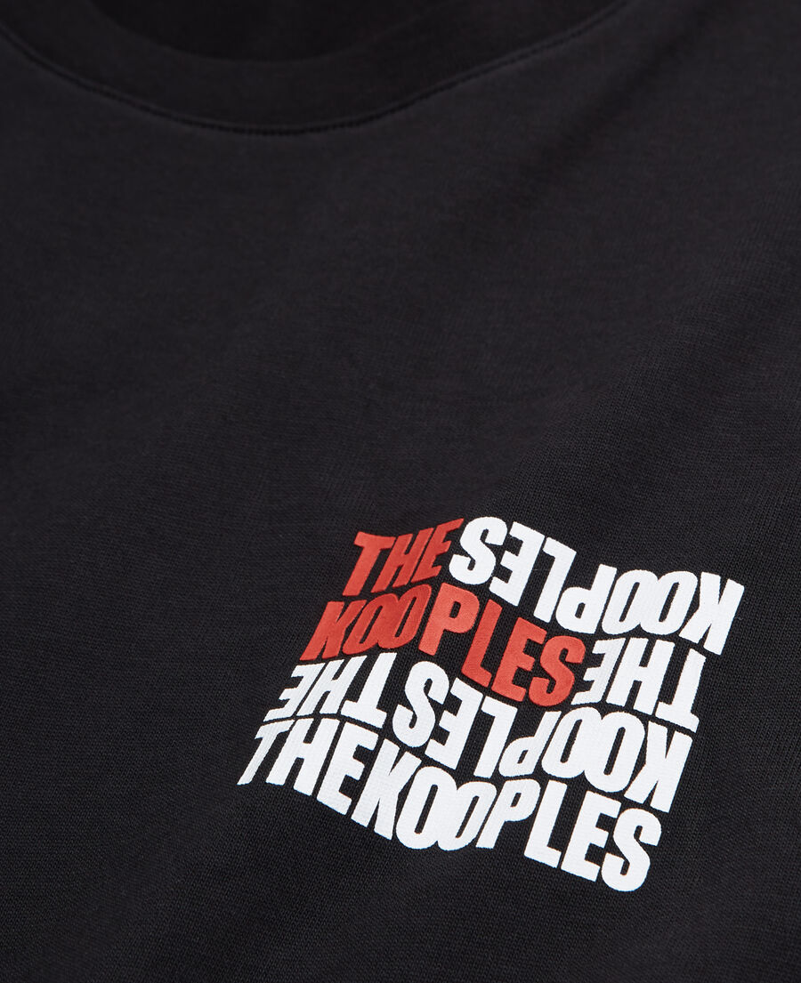 t-shirt logo the kooples noir