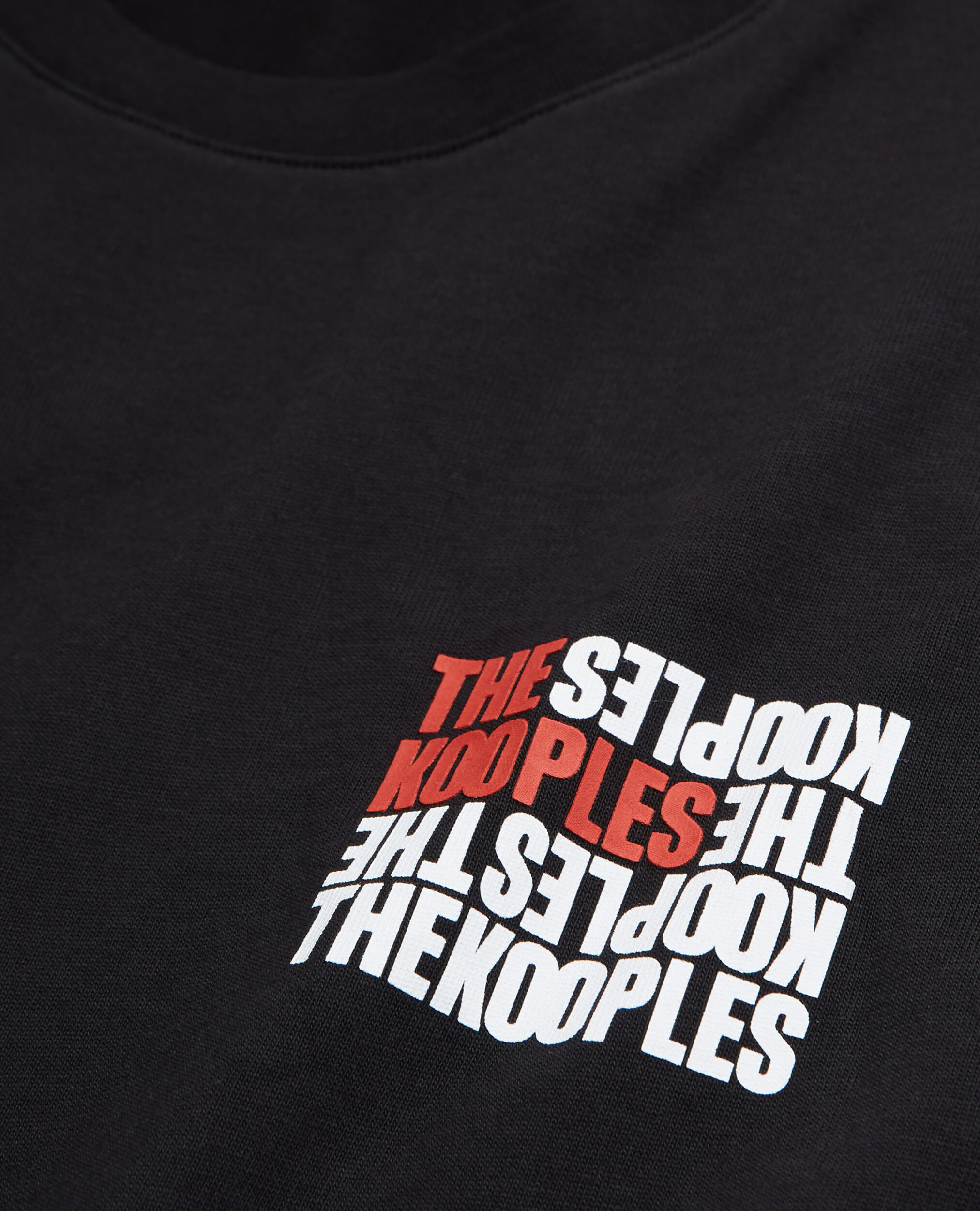 T-shirt logo The Kooples noir, BLACK, hi-res image number null