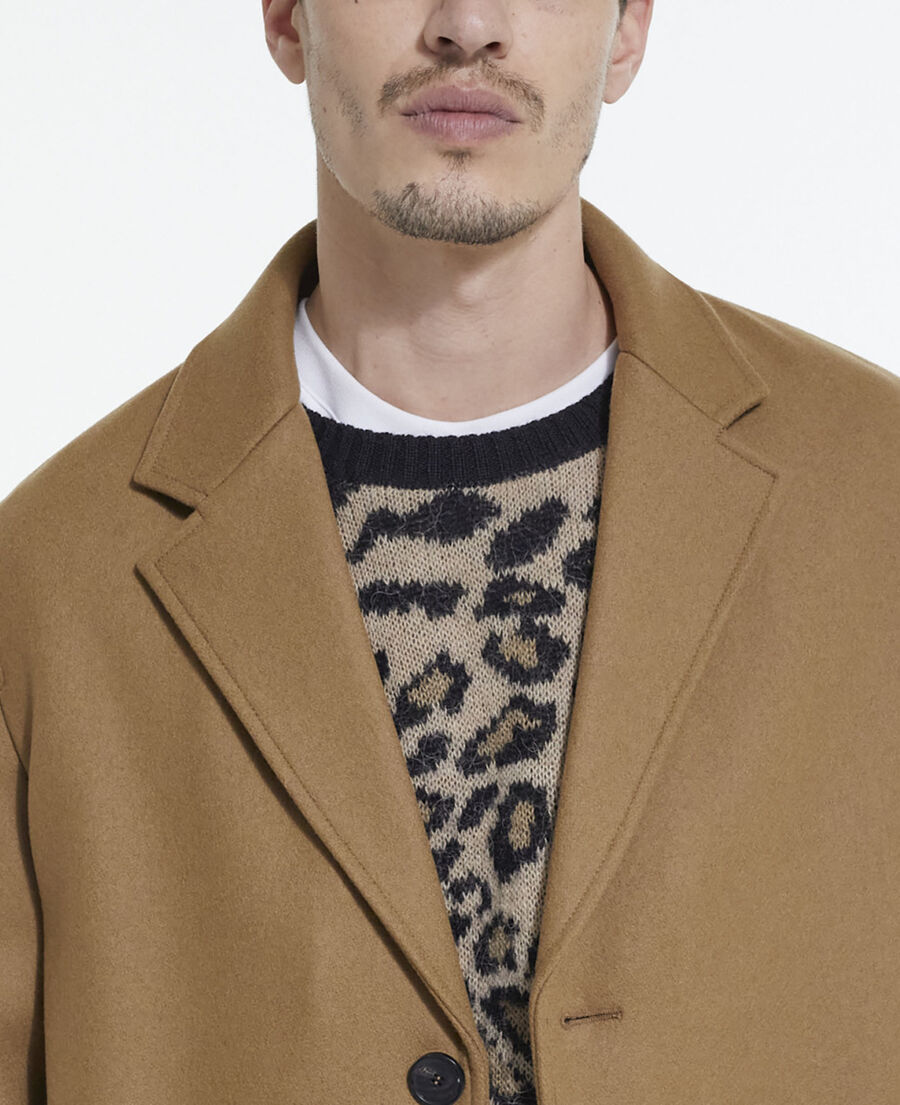 The Kooples HERREN CAMEL camelfarbener wollmantel