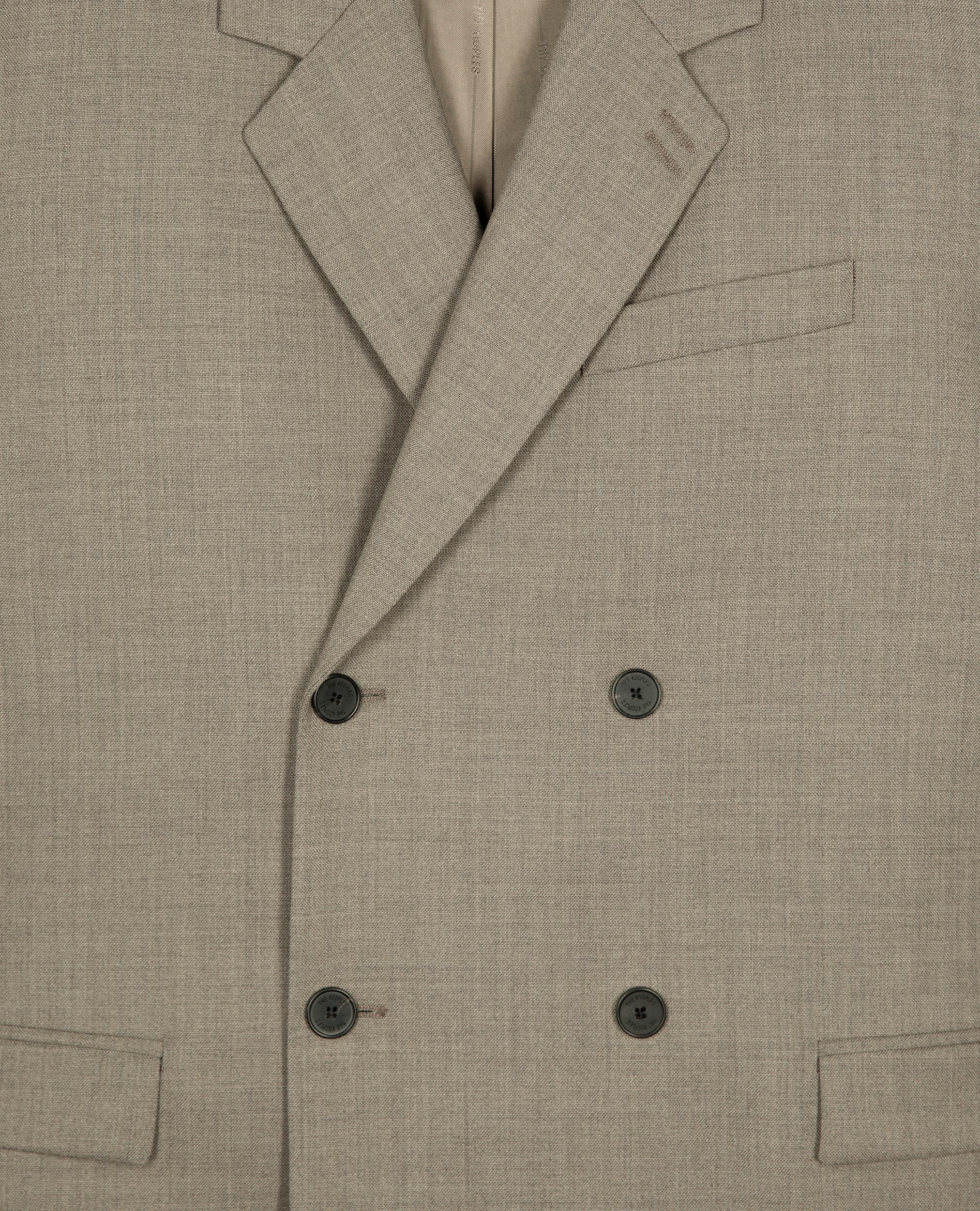 Beige wool suit jacket, BEIGE MELANGE, hi-res image number null