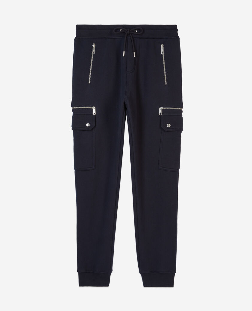 The Kooples HERREN NAVY marineblaue jogging-cargohose