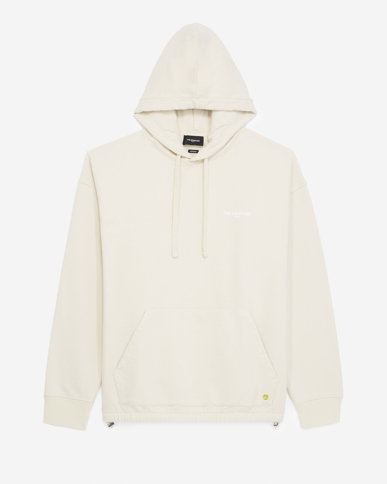 The Kooples MEN ECRU white hoodie
