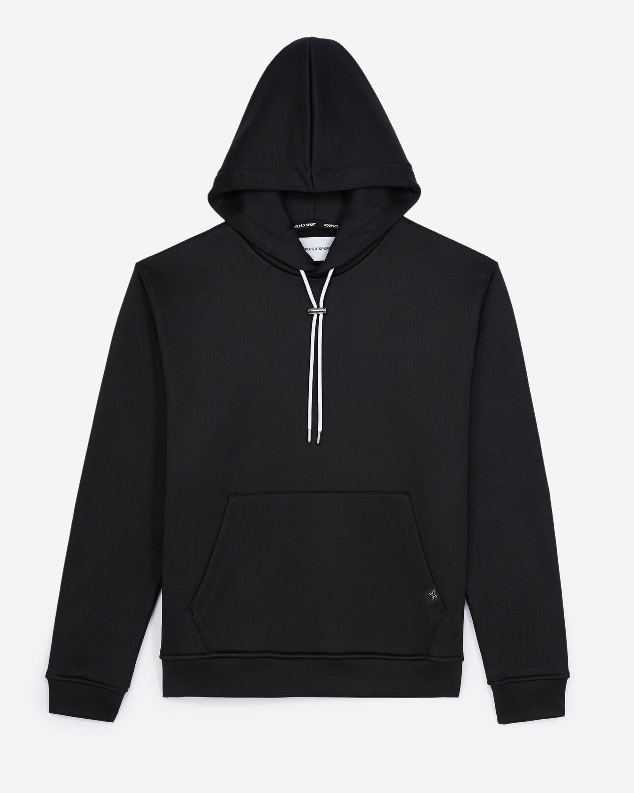 The Kooples HOMBRE BLACK sudadera negra con capucha estampada