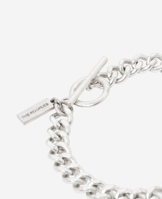 The Kooples HOMME SILVER bracelet large en chaîne argenté