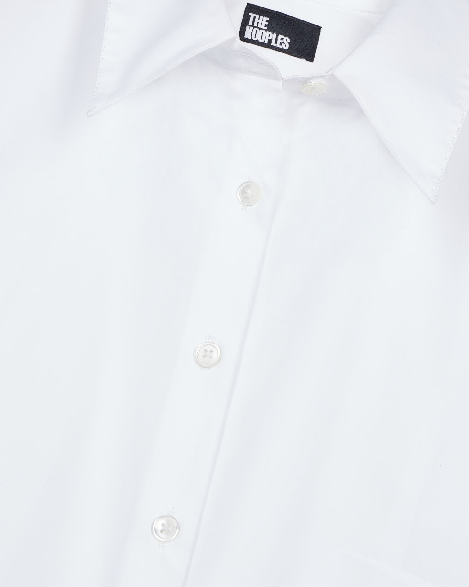 White poplin shirt, WHITE, hi-res image number null