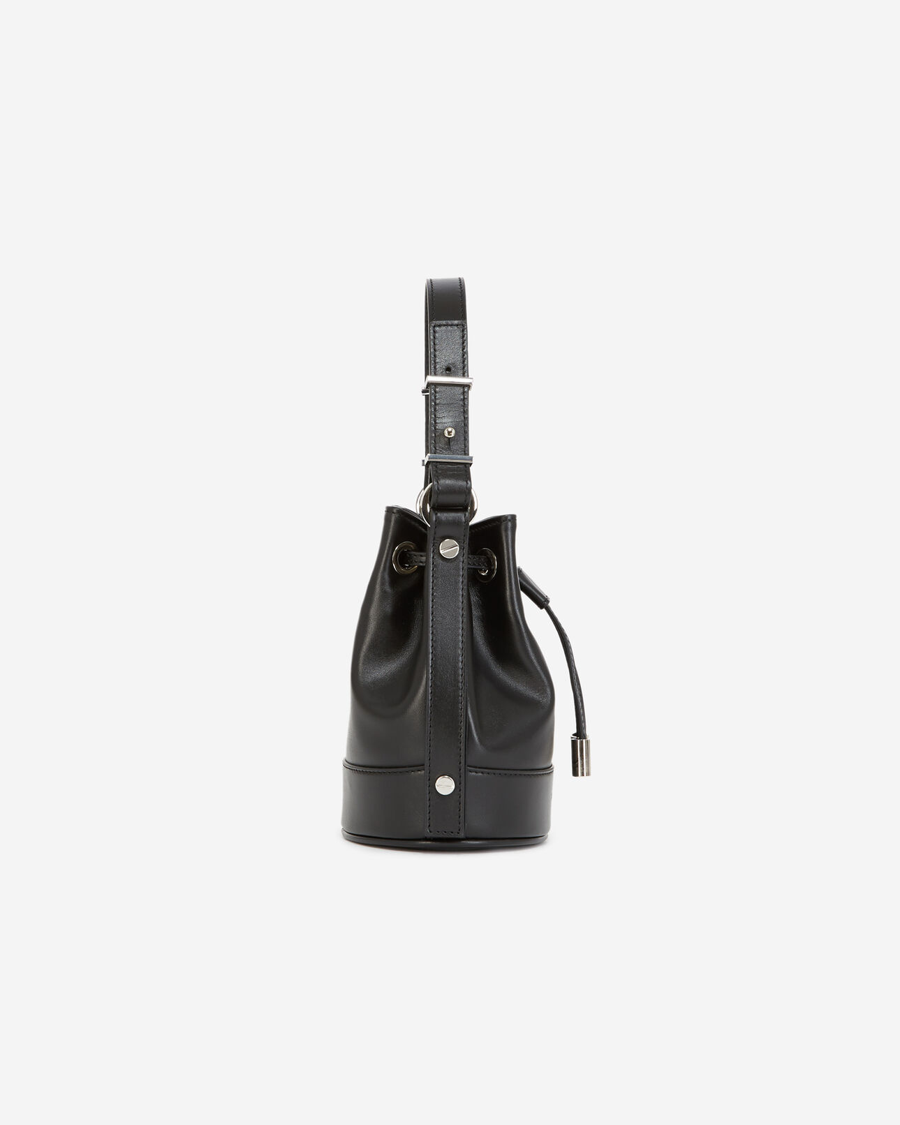 The Kooples WOMEN BLACK small tina bag in smooth black leather