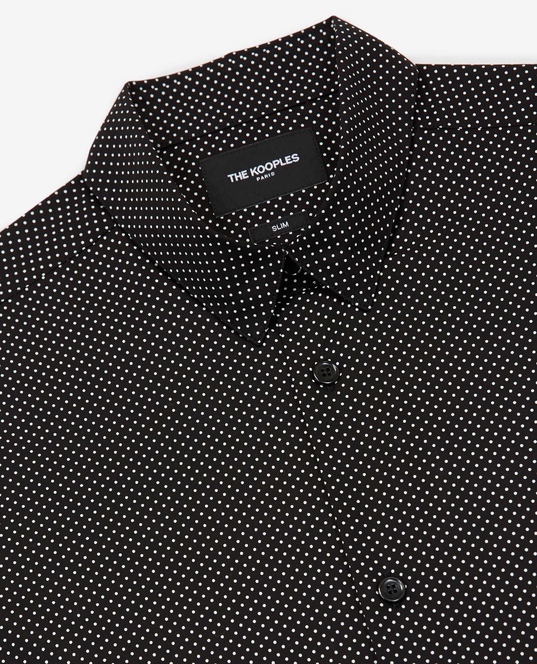 Camisa negra lunares blancos hombre deals