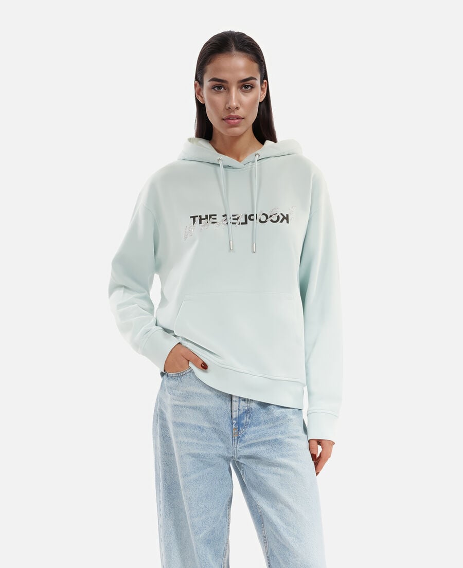The Kooples WOMEN BABY BLUE what is hoodie light blue