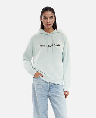 The Kooples WOMEN BABY BLUE what is hoodie light blue