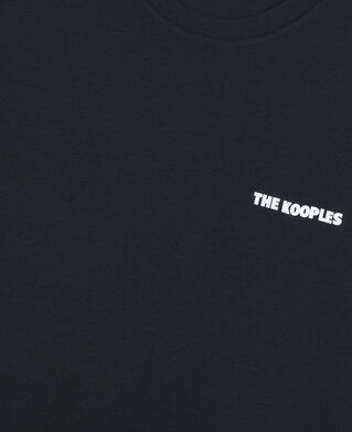 The Kooples HOMME BLACK t-shirt avec sérigraphie logo noir
